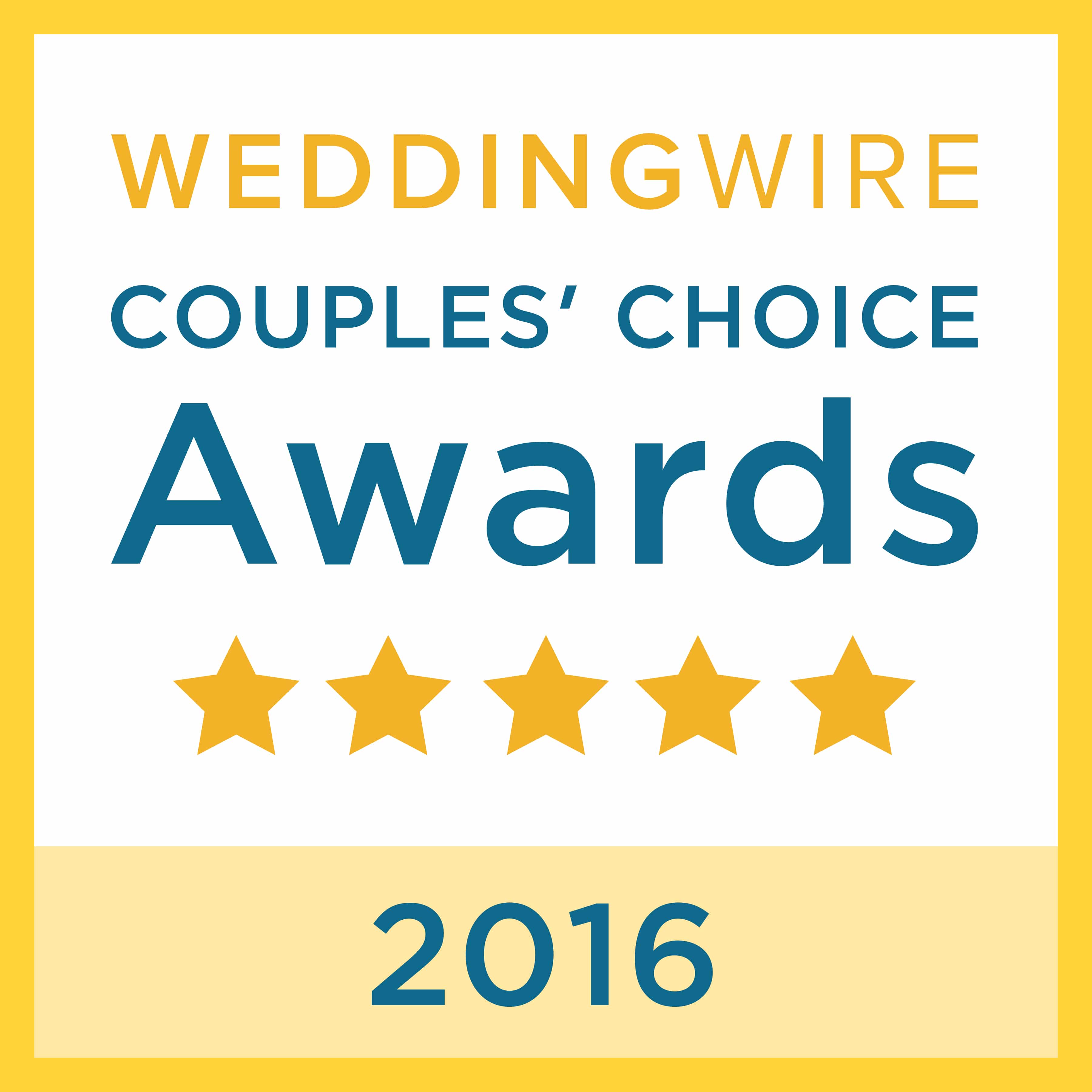 WeddingWireCouplesChoiceAward